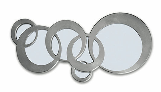 Specchiera Circles Argento