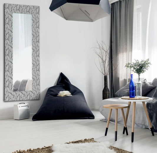 Specchiera Mirror Petali Grey&White