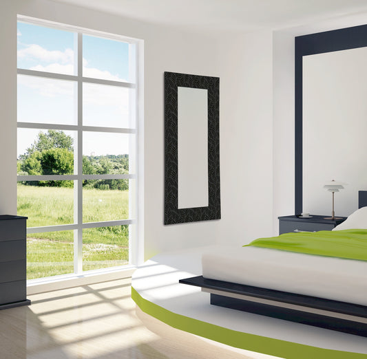 Specchiera Mirror Petali Black&Black
