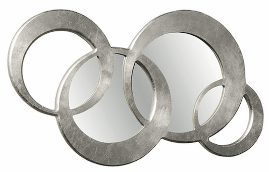 Specchiera Circles Middle Silver